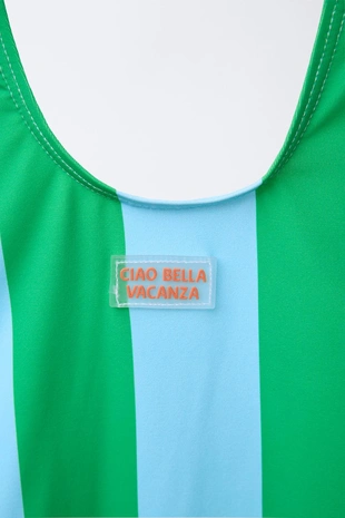 Купальник в полоску с лимоном для детей 2-6 лет- Заказать в России