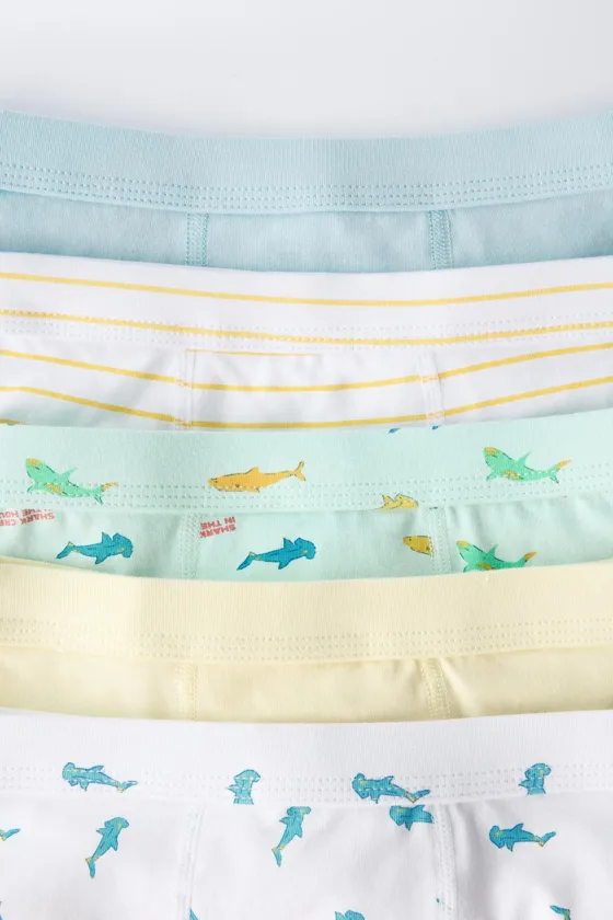 Трусы zara с принтом акул, пятерка, 3-6 лет