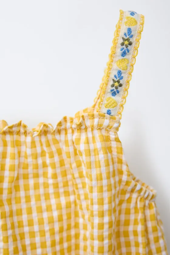 Ромпер в клетку gingham check