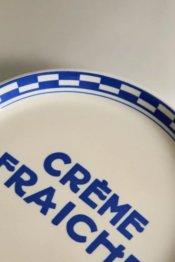 Керамическая боковая тарелка crème fraiche
