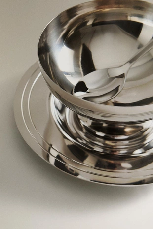 Набор изящных металлических бокалов для мороженого- Заказать в России