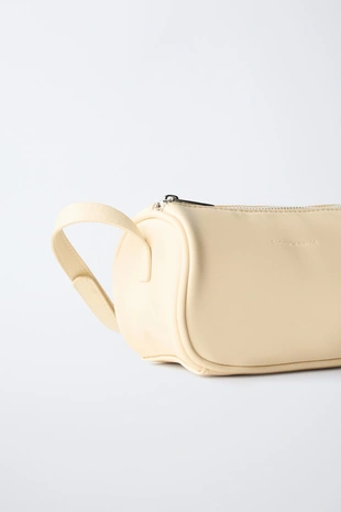 Сумка с плечевым ремнем сливочного оттенка- Заказать в России