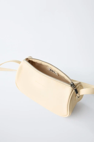 Сумка с плечевым ремнем сливочного оттенка- Заказать в России