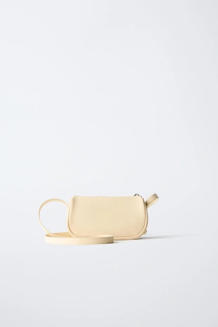 Сумка с плечевым ремнем сливочного оттенка- Заказать в России