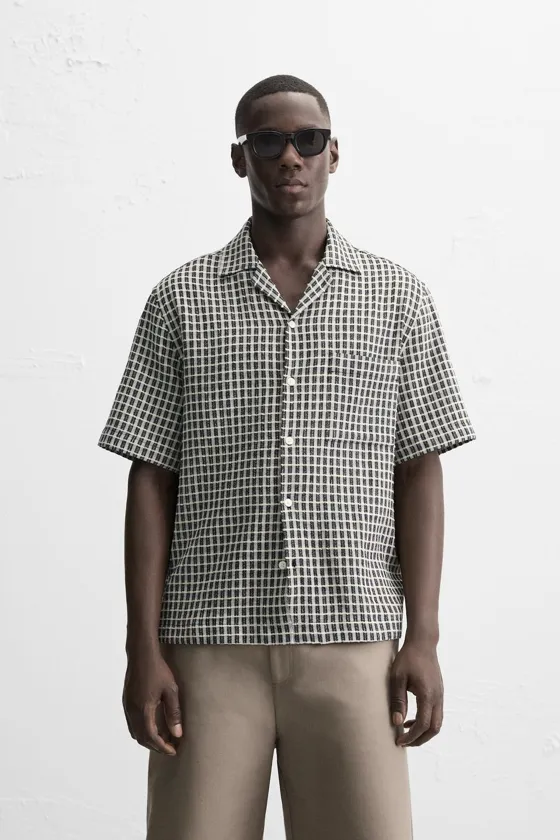 РУБАШКА RELAXED FIT В КЛЕТКУ