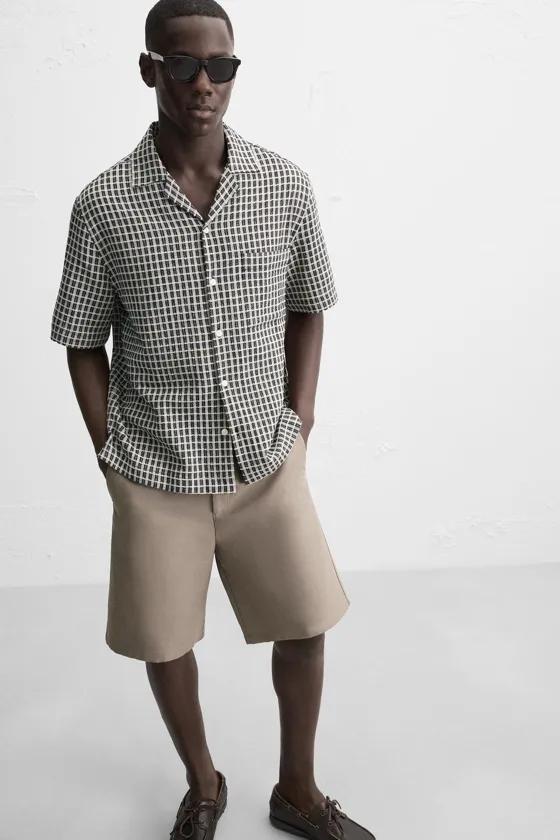 РУБАШКА RELAXED FIT В КЛЕТКУ