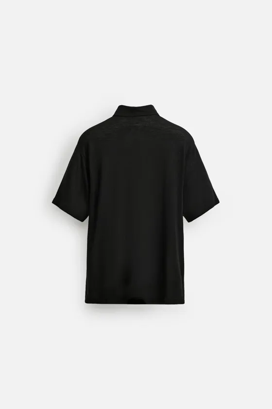 РУБАШКА ПОЛО ИЗО ЛЬНА И ВИСКОЗЫ