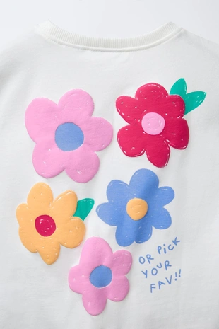 Футболка с рельефным принтом