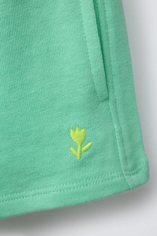 Шорты из мягкой ткани с вышивкой- Заказать в России