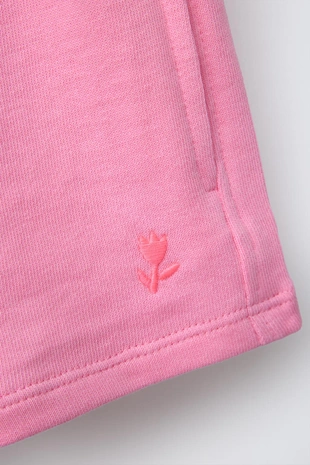 Шорты из мягкой ткани с вышивкой