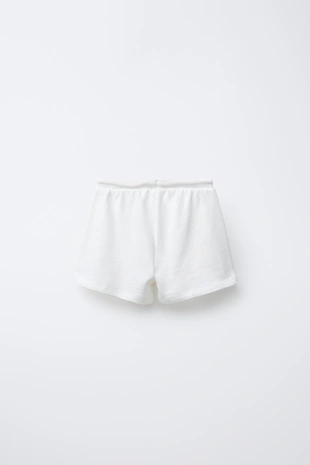 Шорты из мягкой ткани с вышивкой