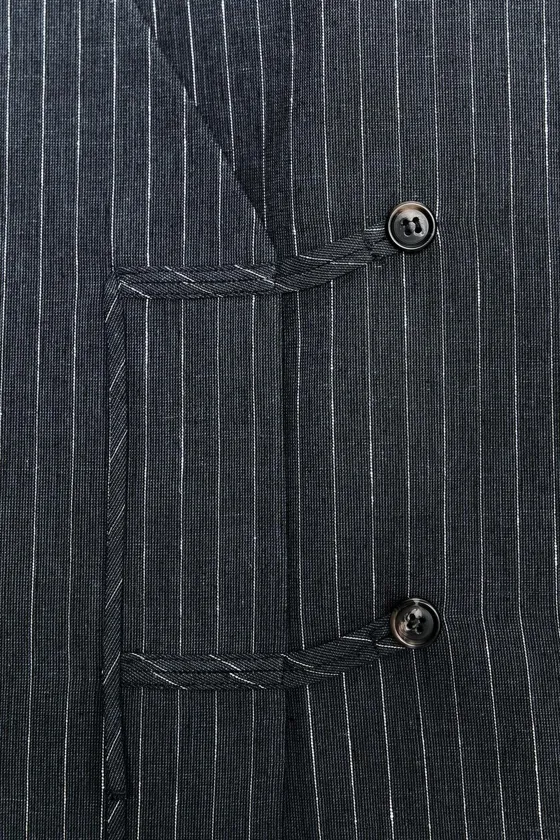 ЖИЛЕТ ИЗ СМЕСОВОГО ЛЬНА В ПОЛОСКУ — ZW COLLECTION