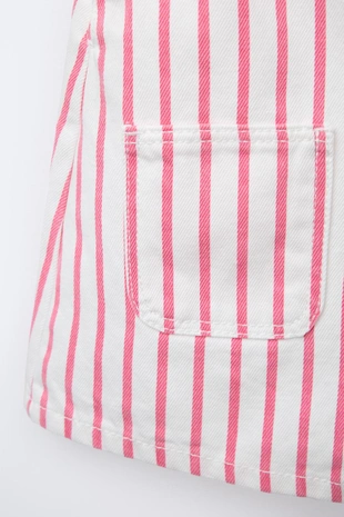 Комбинезон из твила в полоску- Заказать в России