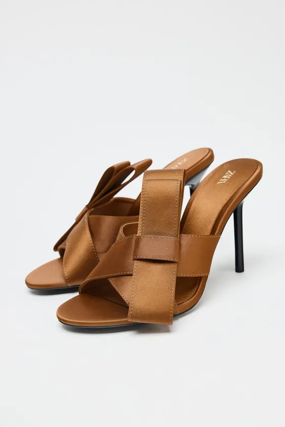 БОСОНОЖКИ С БАНТОМ СБОКУ