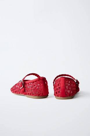 Балетки с перфорацией- Заказать в России