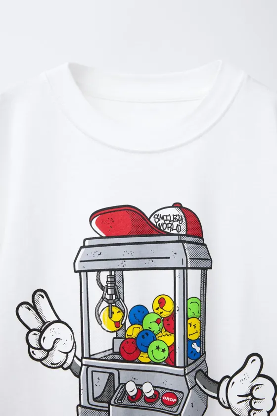 ФУТБОЛКА С ПРИНТОМ SMILEYWORLD ®
