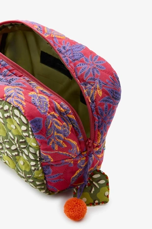 Несессер из ткани с принтом с подвесками- Заказать в России