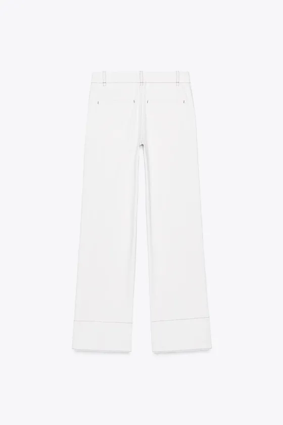 БРЮКИ BOOTCUT С ДЕКОРАТИВНОЙ СТРОЧКОЙ