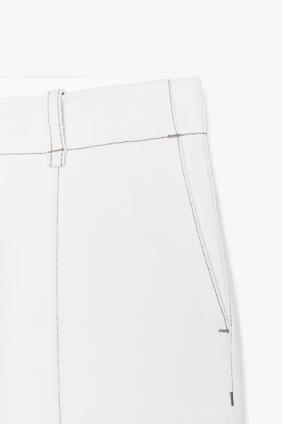 БРЮКИ BOOTCUT С ДЕКОРАТИВНОЙ СТРОЧКОЙ