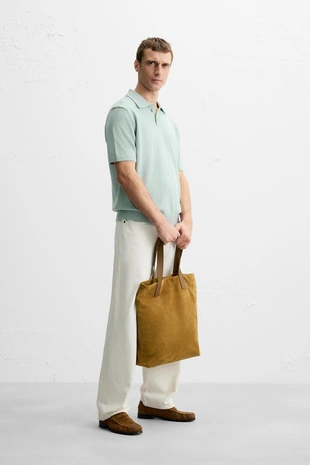 Поло из рельефного трикотажа- Заказать в России