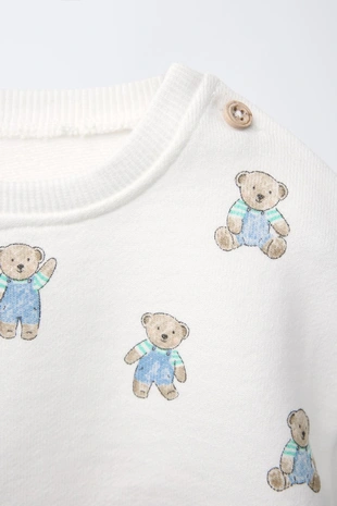 Толстовка с принтом «медвежата»- Заказать в России