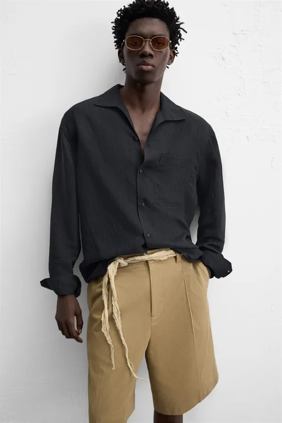 ШОРТЫ RELAXED FIT СО СКЛАДКАМИ