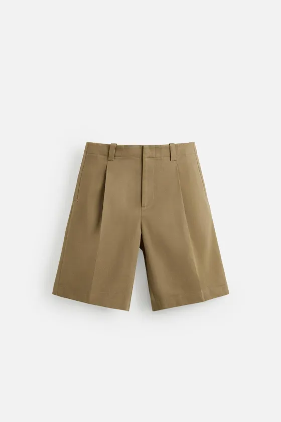 ШОРТЫ RELAXED FIT СО СКЛАДКАМИ
