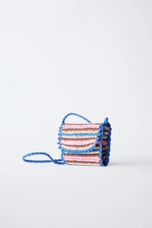 Сумка из рафии с плечевым ремнем- Заказать в России