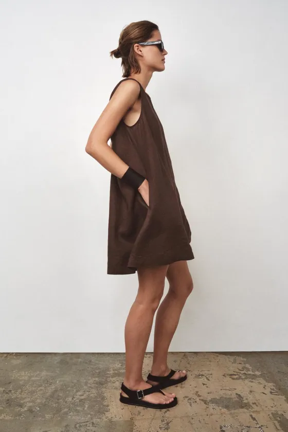 КОМБИНЕЗОН ИЗ 100% ЛЬНА — коллекция Zara «ZW»