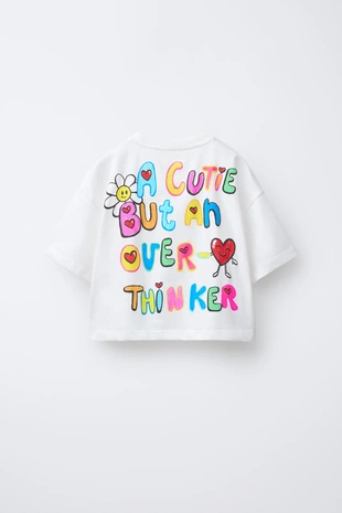 Флуоресцентная футболка с текстом