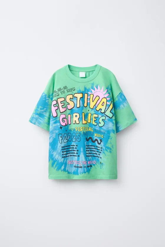 ФУТБОЛКА TIE DYE С ТЕКСТОМ