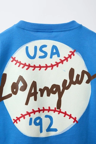 Футболка с принтом «бейсбол»- Заказать в России