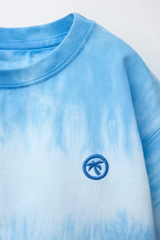 ФУТБОЛКА TIE-DYE С ВЫШИВКОЙ