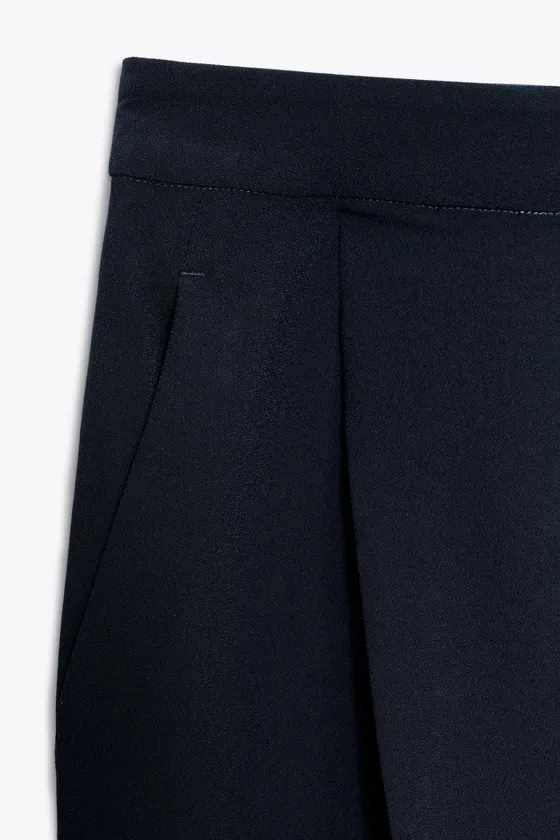 ШИРОКИЕ БРЮКИ С ЗАЩИПАМИ — ZW COLLECTION