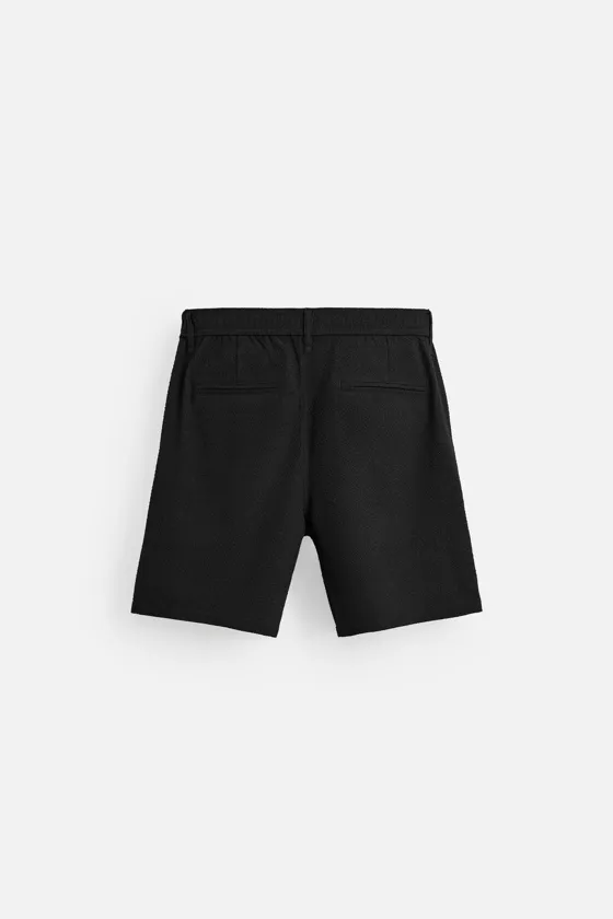 ШОРТЫ REGULAR FIT ИЗ РЕЛЬЕФНОЙ ТКАНИ