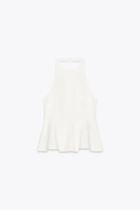 PEPLUM STRETCH TOP