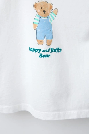 Футболка с медвежонком и текстом- Заказать в России