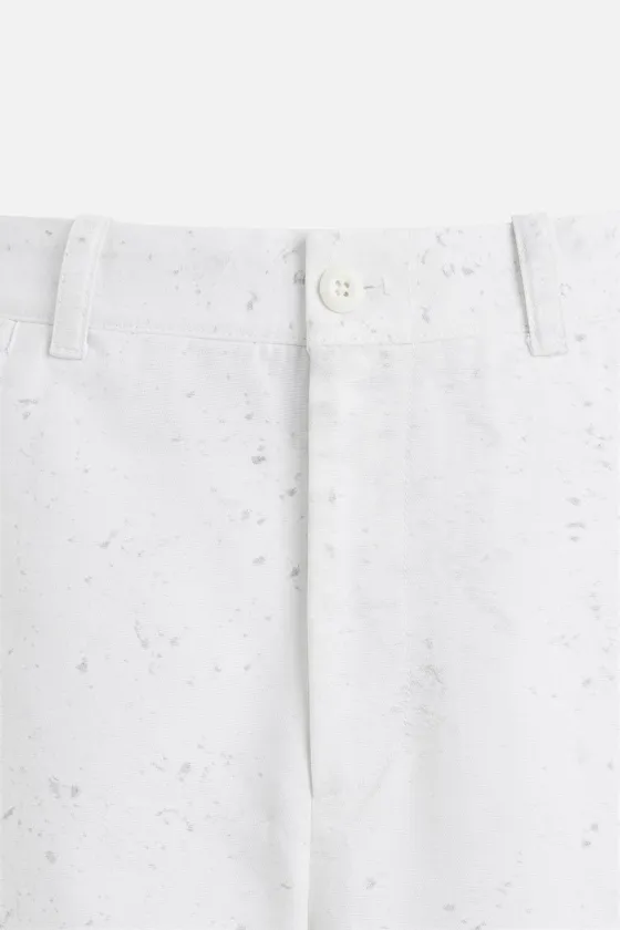 БРЮКИ ШИРОКОГО КРОЯ С АБСТРАКТНЫМ ПРИНТОМ