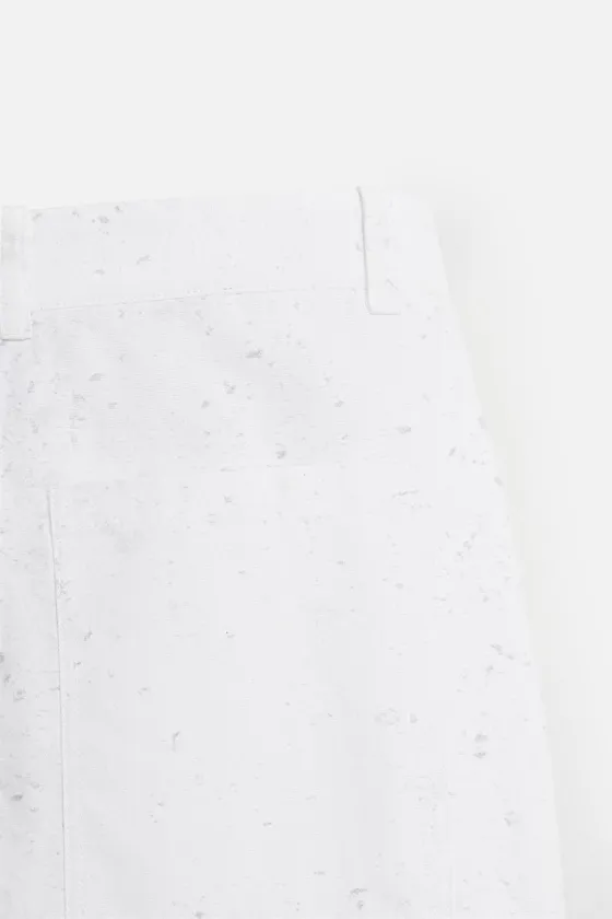 БРЮКИ ШИРОКОГО КРОЯ С АБСТРАКТНЫМ ПРИНТОМ