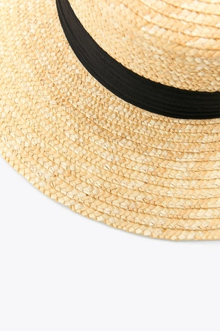 Шляпа с контрастной лентой- Заказать в России