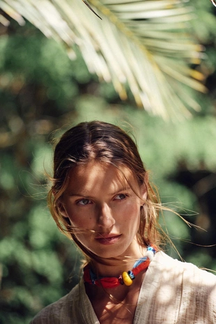 Рубашка из полупрозрачной жатой ткани- Заказать в России