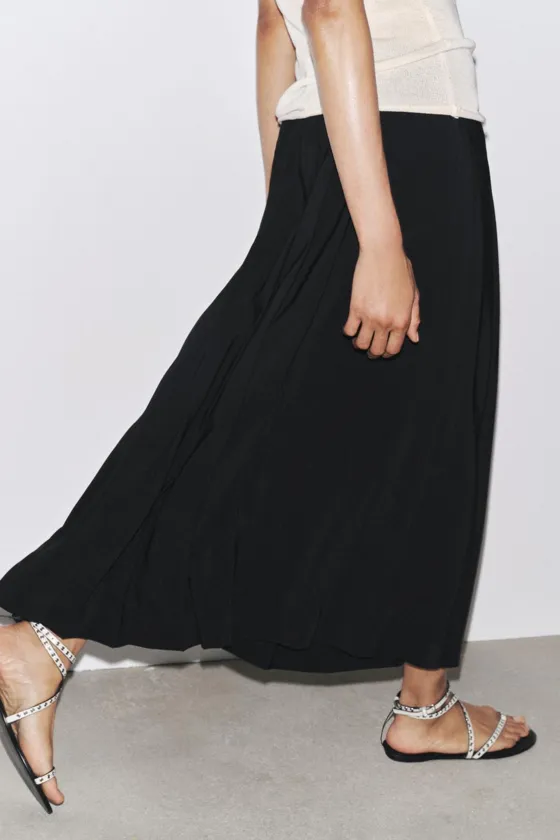 Юбка миди из коллекции zara женщин