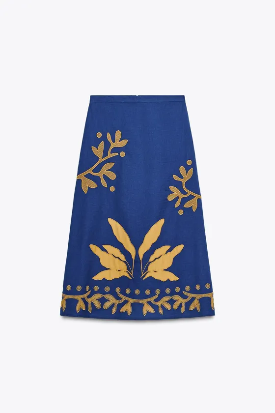 ДЛИННАЯ ЮБКА С ВЫШИВКОЙ — ZW COLLECTION