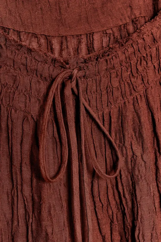 ДЛИННОЕ ПЛАТЬЕ ИЗ СМЕСОВОЙ ТКАНИ РАМИ — ZW COLLECTION