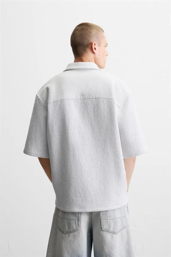 РУБАШКА JACQUARD С ГЕОМЕТРИЧЕСКИМ УЗОРОМ