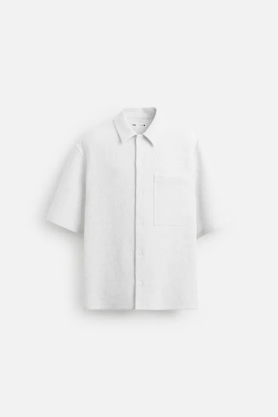 РУБАШКА JACQUARD С ГЕОМЕТРИЧЕСКИМ УЗОРОМ
