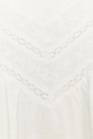 Хлопковый топ с вышивкой- Заказать в России