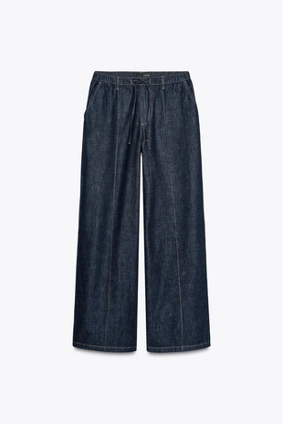 Джинсы-джоггеры Z1975  WIDE-LEG с высокой посадкой- Заказать в России