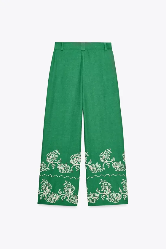 БРЮКИ-КЮЛОТЫ С ВЫШИВКОЙ — ZW COLLECTION