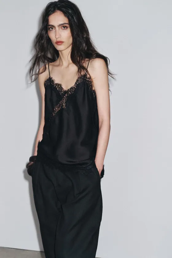 ТОП В БЕЛЬЕВОМ СТИЛЕ С КРУЖЕВОМ — ZW COLLECTION